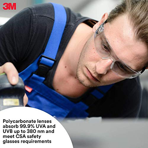 3M SecureFit Protective Eyewear, 400-Series, SF410AS, Indoor/Outdoor Mirror Lens (Case of 20)