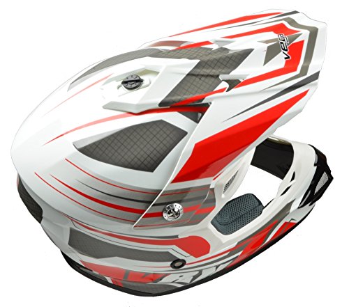 Vega Helmets VRX Advanced Off Road Motocross Dirt Bike Helmet (Red Venom Graphic, Small) - Thumbnail 3