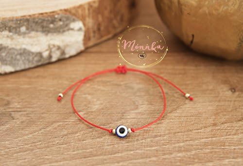 Blue Evil Eye Red String Kabbalah Bracelets. Women, Men, Baby, Child Love Amulet Kabbalah Talisman Mati Nazar Protection. Good Luck