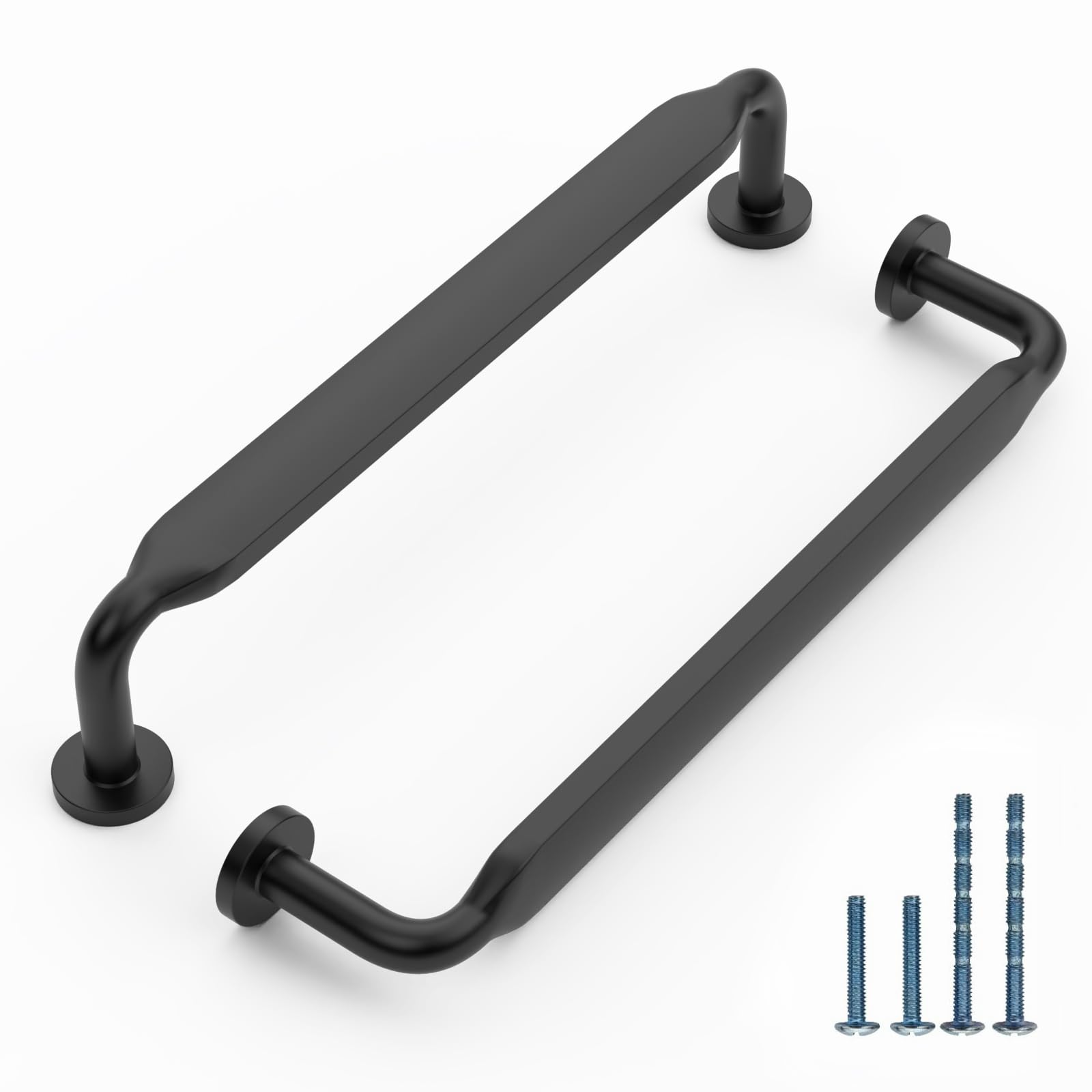 Photo 1 of FILTA 10 Pack 5 Inch(128mm) Matte Black Cabinet Pulls,Stylish Kitchen Cabinet Black Handles Zinc Alloy Cabinet Hardware for Kitchen Cabinets and Dresser Drawers
