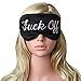 Coucoland 100% Mulberry Silk Funny Sleeping Eye Mask Cover Blindfold for Sleep Adjustable Head Straps with Two Ear Plugs