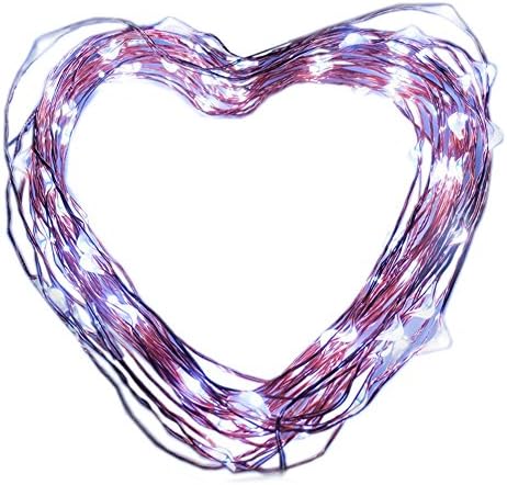 MAGIOVE Led Starry String Light Waterproof 33ft Copper Wire 100 Leds Lights Cool White
