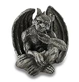 Pondering Protector Sitting Gargoyle Stone Finish Statue