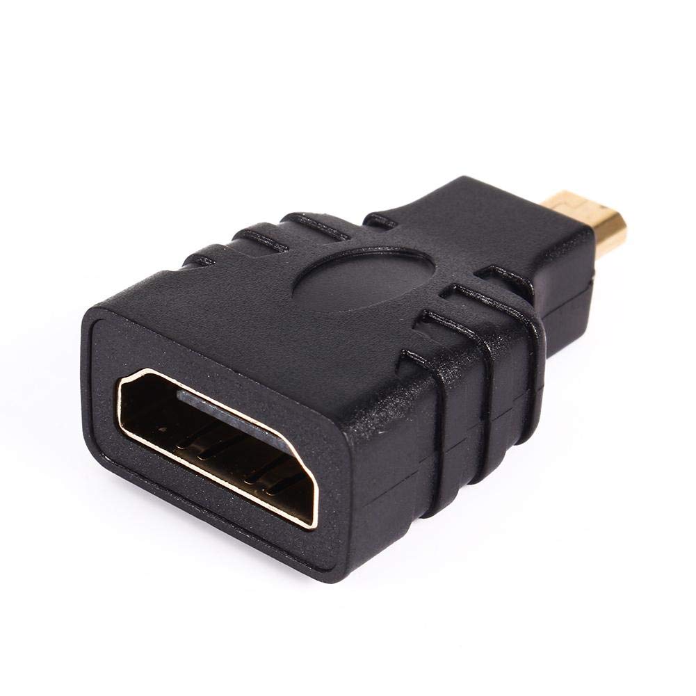 Lazmin 1080P Micro HDMI to HDMI Adapter Video Audio Converter Adapter for HD TV DVD Sky Box Smartphone