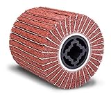 Eastwood Contour 4 in. Interleaf Stripping Flap Wheel Drum 240 Grit Finishing And Polishing Rotary Tool For Paint And Rust Removal