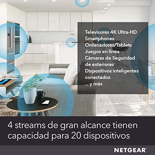 NETGEAR-Repetidor-Wifi-6-Mesh-EAX20-Amplificador-senal-wireless-AX1800-Dual-band-Cobertura-de-hasta-100m2-y-20-Dispositivos