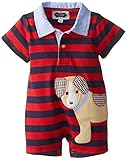 Mud Pie Baby Boys' Puppy Polo One Piece, Multi, 9 12 Months