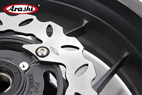 Arashi Front Rear Wheel Rims and Brake Disc Rotors for HONDA CBR1000RR 2006-2016 Motorcycle Accessories CBR 1000 RR CBR1000 1000RR Matte Black 1 Set 2007 2008 2009 2010 2011 2012 2013 2014 2015 - Thumbnail 3