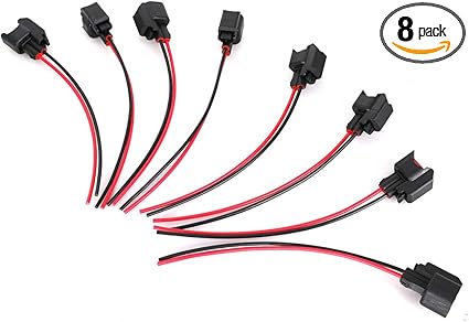 Conectores de inyección de combustible-bajo Bosch EV1 con cable Inyector 4 X Enchufe Hembra