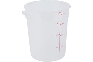 Restaurantware-Met Lux 4 Quart Food Storage Container, 1 Translucent Storage Container - Lids Sold Separately, Red Volume Mar