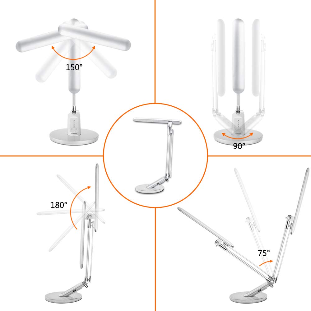 Desk Lamp, JUKSTG 36pcs Led 14W 7 Dimming Levels Table Lamps with 4