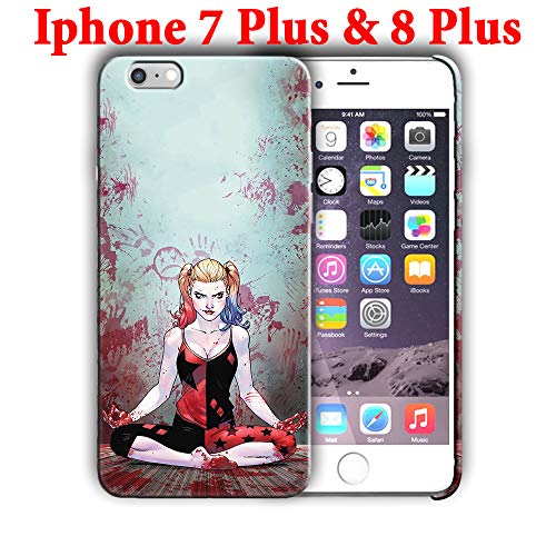 Hard Case Cover with Harley Quinn Design Compatible with iPhone 7 Plus/iPhone 8 Plus 5.5in (harl2)