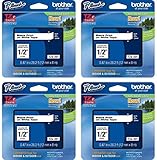Brother Tze-231 Labelling Tape Black on White - 4 Packing Retail Packing