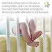 BreathableBaby Breathable Mesh Crib Liner – Deluxe Ruffle Collection – Blush – Fits Full-Size Four-Sided Slatted and Solid Back Cribs – Anti-Bumper