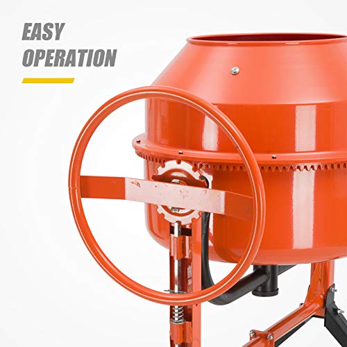 SUNCOO 4/5HP Electric Concrete Cement Mixer 5 Cu Ft Mortar Mixing
