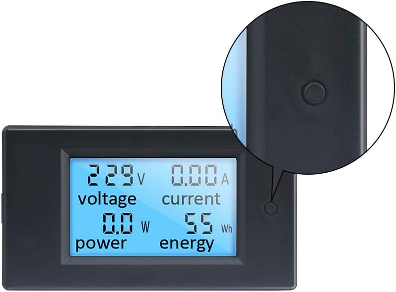 KETOTEK Voltmeter Ammeter, 20A 80-260V Electric Circuit Tester, LCD Display Multimeter with Power Overload Alarm - Image 4