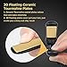 ROZIA 2 in 1 Flat Hair Straightener Ceramic 3D Floating working plate-Worldwide voltage - black