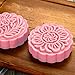 AMFOCUS Hand Press Moon Cake Mold Cookie Stamps Pastry Tool - 6 Flower Patterns