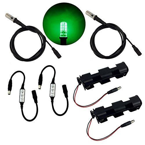 Buy 2 kits green LED lights 5 foot cable effects lighting dimmer