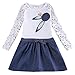 Novatx Girls Long Sleeves Winter Dress (5/6Y)