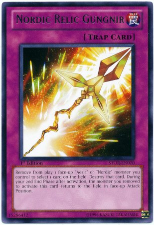 Yu-Gi-Oh! - Nordic Relic Gungnir (STOR-EN070) - Storm of Ragnarok - 1st Edition - Rare