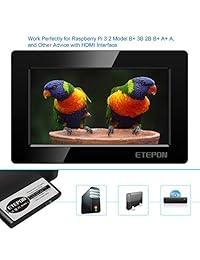 ETEPON Raspberry Pi - Pantalla TFT de 7 pulgadas para Raspberry Pi 3 2 modelo B+ 3B 2B B+ A+ A EP007