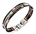 Jstyle Jewelry Men Leather Bracelets Cool Rope Bracelet for Boys