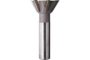 1pcs Dovetail Slotting Cutter 45 Degrees 60 Degrees Straight Shank HSS Dovetail Cutter Dovetail Slot End Mill CNC Router Bit 