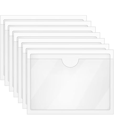 clear adhesive business card sleeves Amazon.com : Clear Adhesive Business Card Sleeves