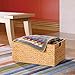 Westerly 2 Decorative Hand-Woven Water Hyacinth Wicker Storage Basket, 16 by 11 by 11 Ideal for Shelving Units