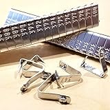 Pinnon Hatch Farms Jiffy Wing Bands Numbered Identification Tags NOT Stamped Wing Bands for Gamefowl Chicken Pheasant Poultry Duck Quail Bird Tags Markers (100, Silver)