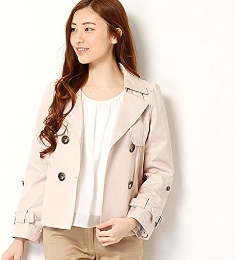 リランドチュール Rirandture 美人百花3月号掲載商品 ショートトレンチコート 27ベージュ 1 S コート ジャケット 通販 Amazon