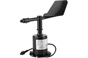 YDuupxe Anemometer with Wind Speed Sensor, 8 Indication Directions Polycarbonate Wind Rate Sensor, Small and Light for Garden