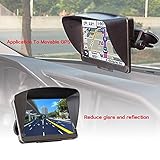 Zepthus Anti Glare Sun Shade Shield Lens Hood Visor Protector Glare Visor For 7 inch Car Vehicle GPS Navigator Monitor