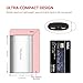 Yoobao Portable Charger, Portable Power Bank 10200mAh External Charger Powerbank Cell Phone Battery Backup Power Pack Dual USB Compatible with iPhone X/8/Plus, iPad, Samsung Galaxy Smartphone - Gray