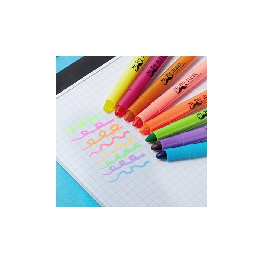 Mr. Pen No Bleed Gel Highlighter, Bible Highlighters, Assorted Colors