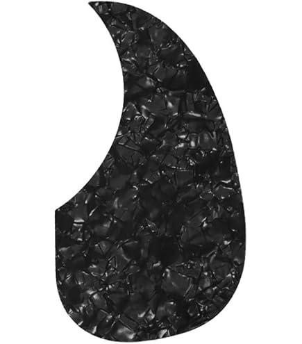 ARTIBETTER Guitar Pickguard Sticker - Self-Adhesive Anti-Scratch Guard For 40/41" Acoustic Guitar (Black)