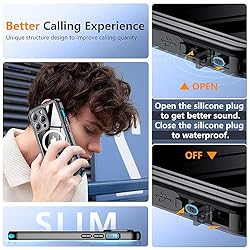 Temdan Magnetic for iPhone 15 Pro Case
