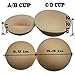TopBine Round Yoga Bra pad Sports Bra Inserts pads (A/B Beige)