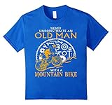 Never Underestimate an Old Man with a Mountain Bike T-Shirt