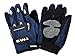 TMS Youth Kids Blue Flame ATV Dirt Bike Motocross Helmet with Goggles and Gloves (Large)