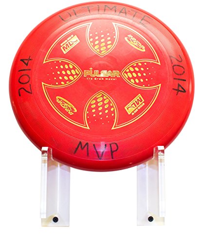 Deluxe Clear Acrylic Ultimate Frisbee Horizontal Wall Mount Bracket (A023)