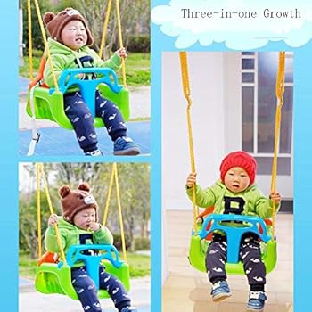 3 In 1 Baby Swing Seat High Backed Detachable Child Swing Outdoor Toddlers Children Hanging Seat Adjustable Rope Support 100kg Buy Online At Best Price In Uae Amazon Ae
