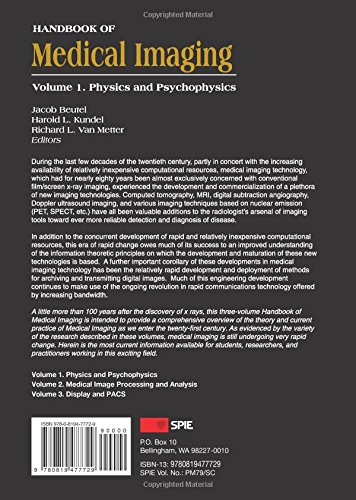 Handbook Of Medical Imaging Volume 1 Physics And - 