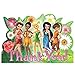 Disney Tinkerbell And The Fairies Birthday Party Thank You Cards (8 Pack), Multi Color, 5 7/9
