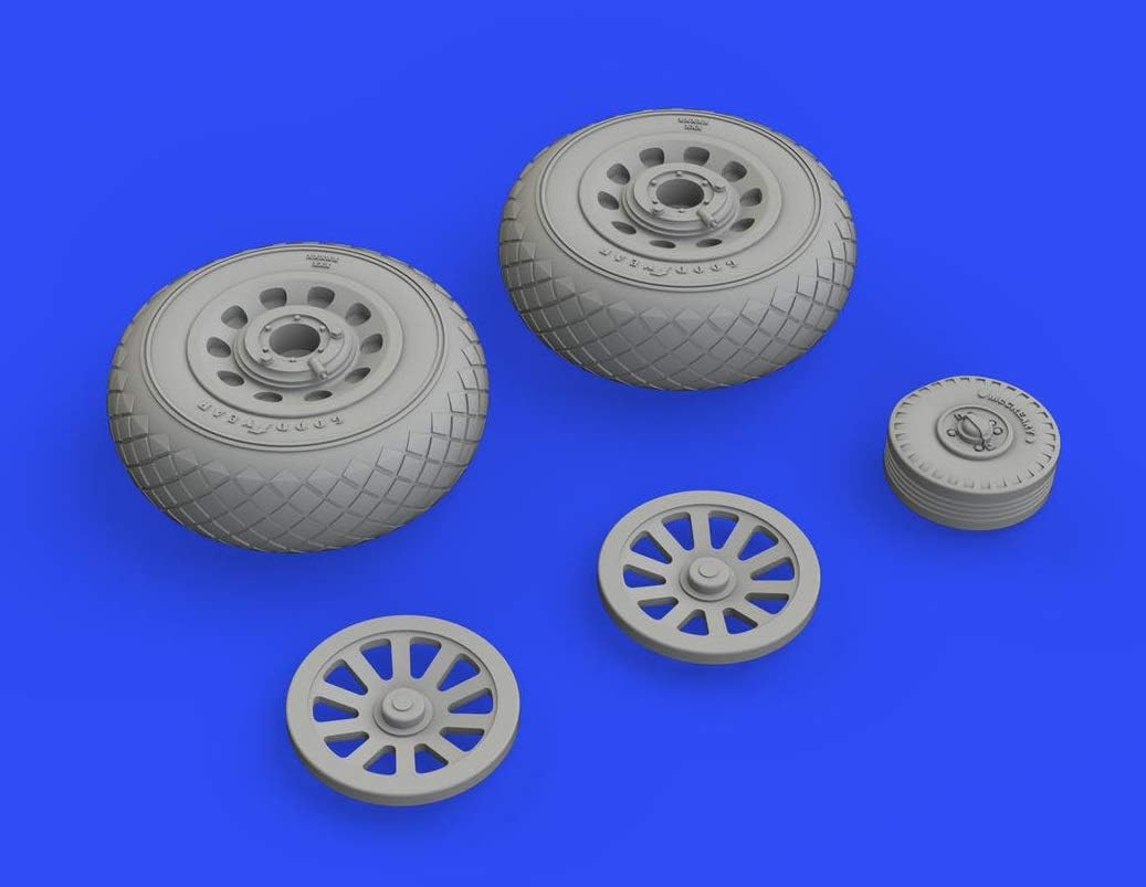 Eduard EDB648494 Brass Wheel Model Kit 1:48-P-51D, Assorted - Image 4
