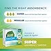 Seventh Generation Organic Cotton Tampons with Comfort Applicator Super Absorbency, White, 36 Count (Pack of 2)
