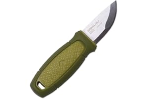 Morakniv Eldris Fixed-Blade Pocket-Sized Knife with Sandvik Stainless Steel Blade and Plastic Sheath 2.2-Inch.
