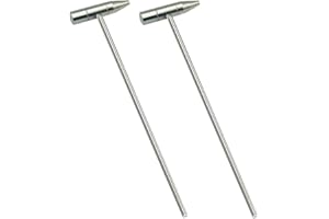 KANNONY WIND Small Hammer for Tuning Kalimba Thumb Piano, Craft hammer Mallet for Toy Building Projects, Jewelry, Watch Band, Handcraft, Light Hammer for Women and Children, 5.1", 2 Pcs