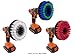 Drill Brush Attachment Set by Beast Brush: Spin Power Scrubber for Fast and Easy Cleaning for All Surfaces, Soft –Medium –Stiff Bristles for Bathroom Shower and Tub, Kitchen Tiles, Carpet, Cars